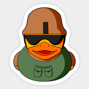 Army Rubber Duck Sticker